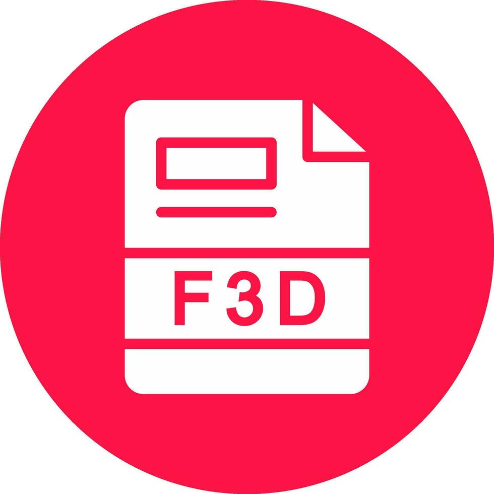 F3D Creative Icon Design vector