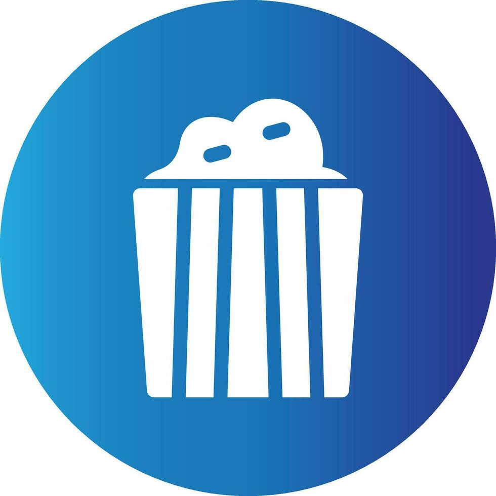 Popcorn Creative Icon Design vector