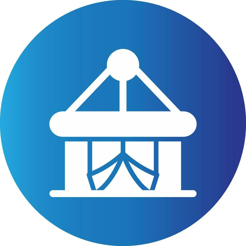 Circus Tent Creative Icon Design vector