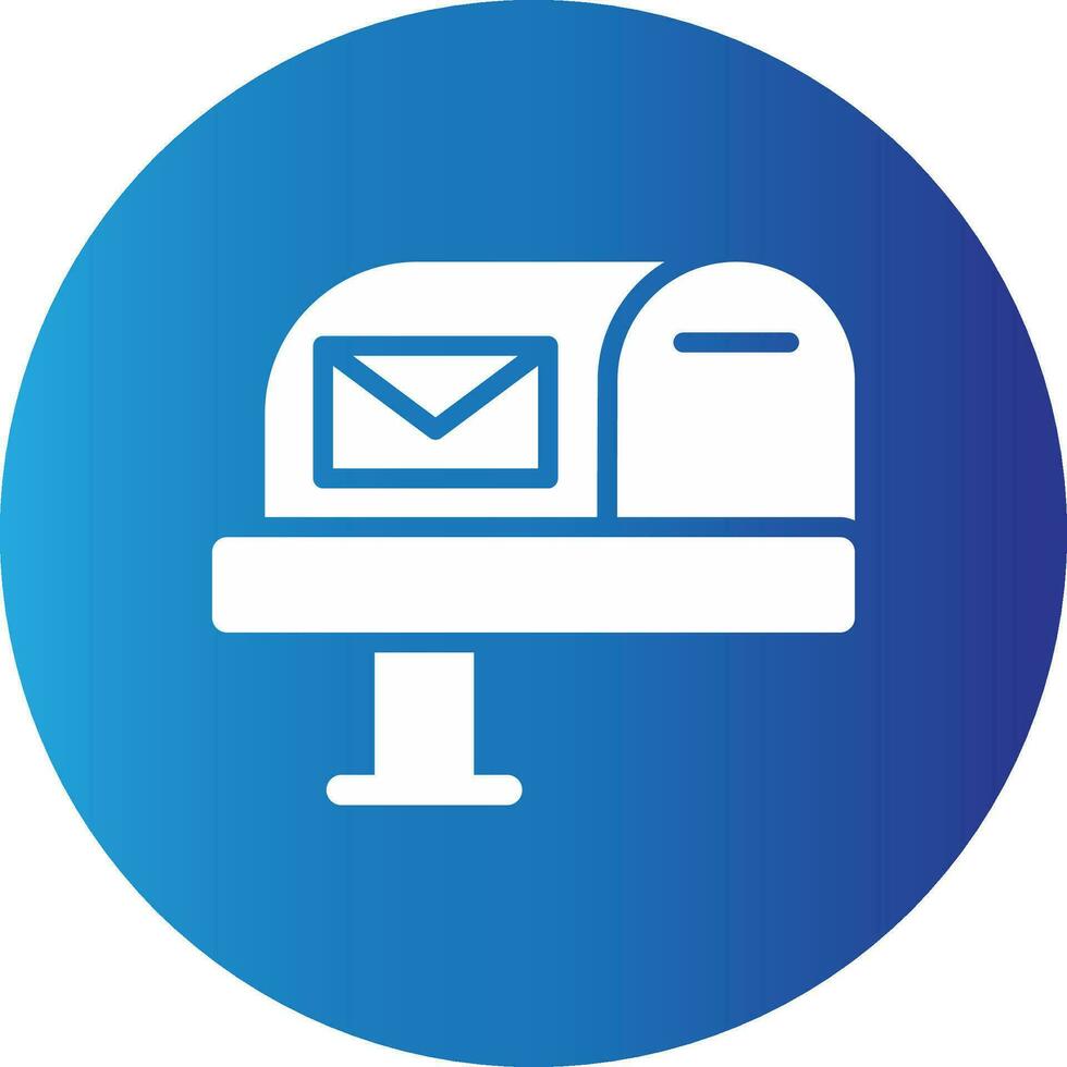 Mail Box Creative Icon Design vector