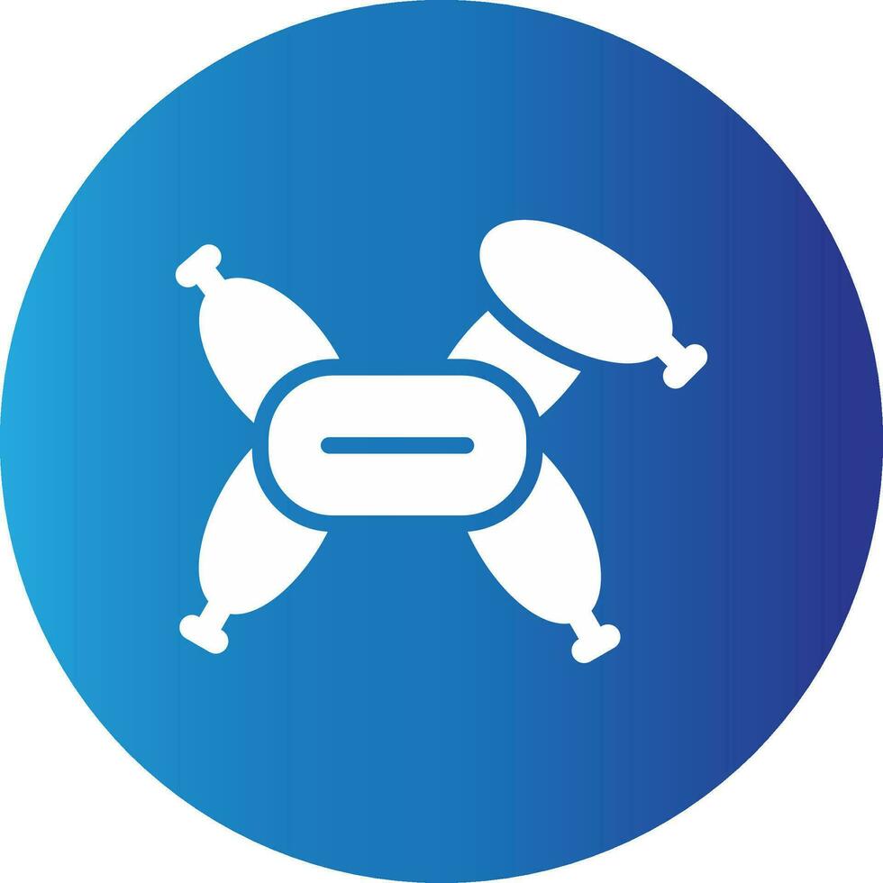 Balloon Modelling Creative Icon Design vector