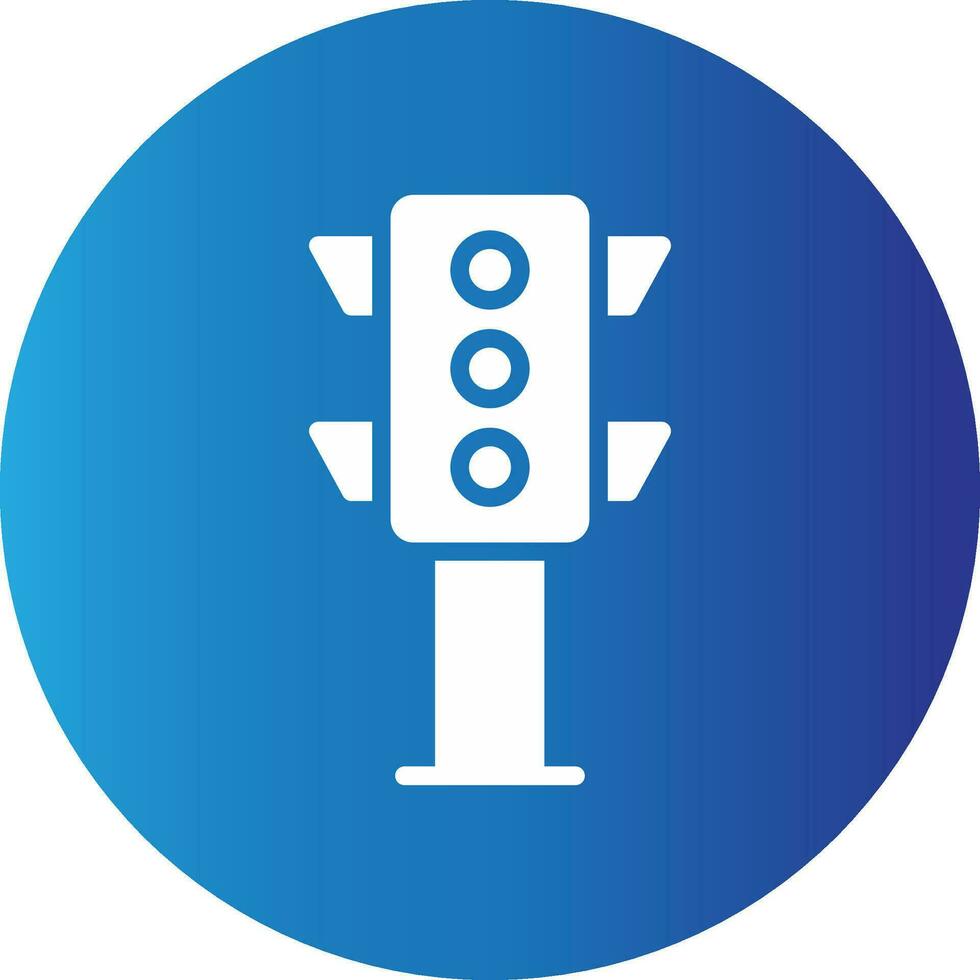 Traffic Light Creative Icon Design vector