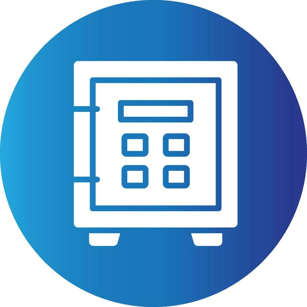 Safe Lock Creative Icon Design vector