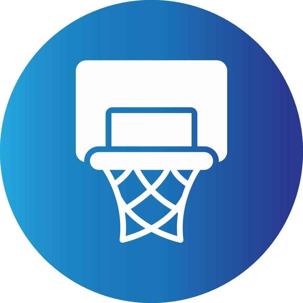 Basketball Hoop Creative Icon Design vector