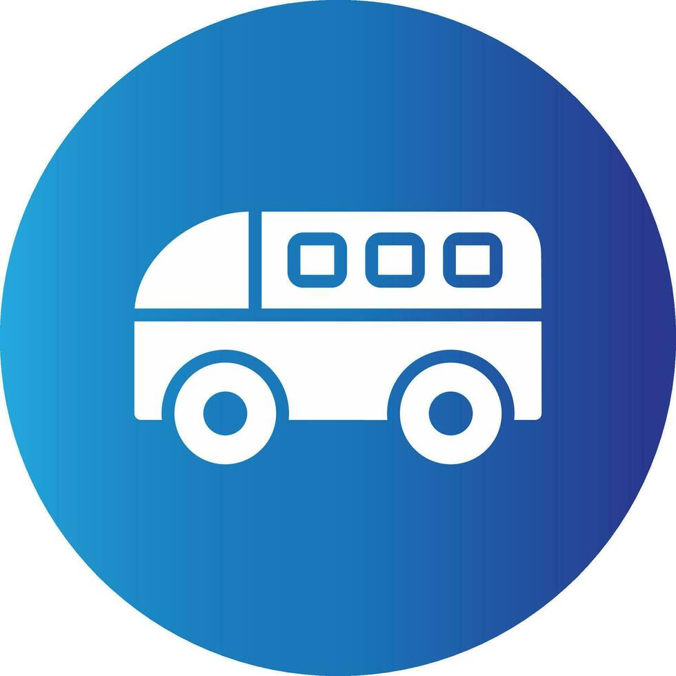 Minivan Creative Icon Design vector