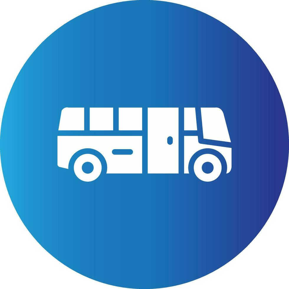 School Bus Creative Icon Design vector