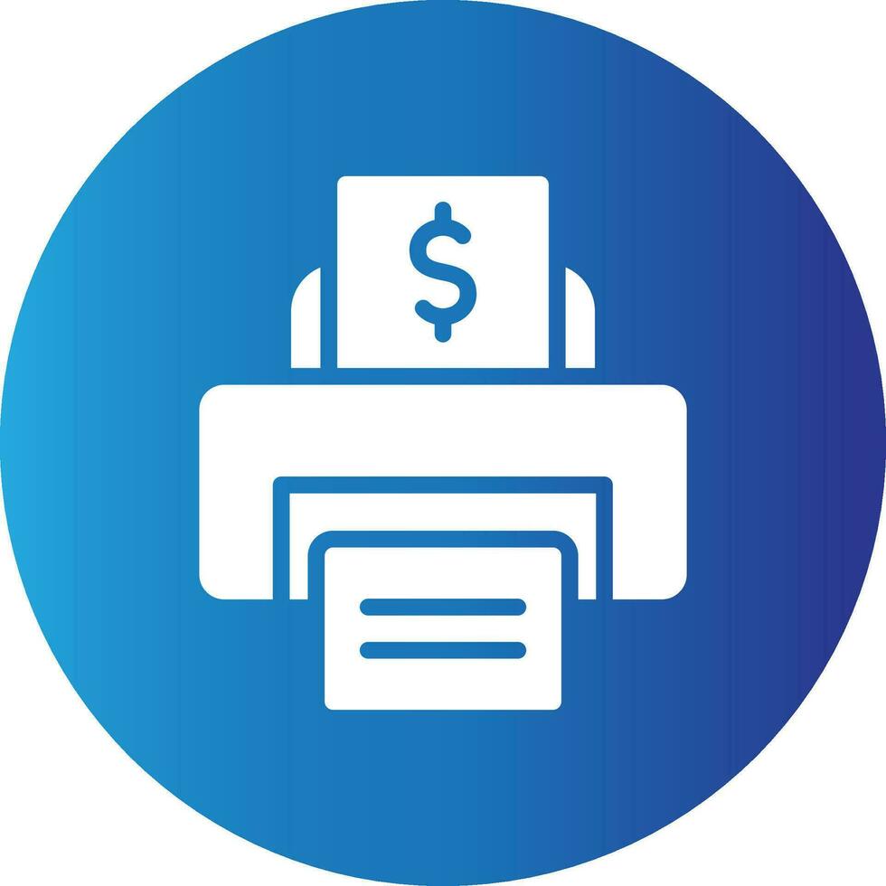 Printer Creative Icon Design vector