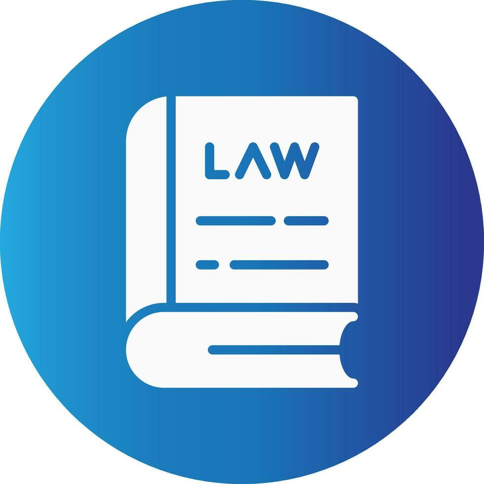 Law Book Creative Icon Design vector