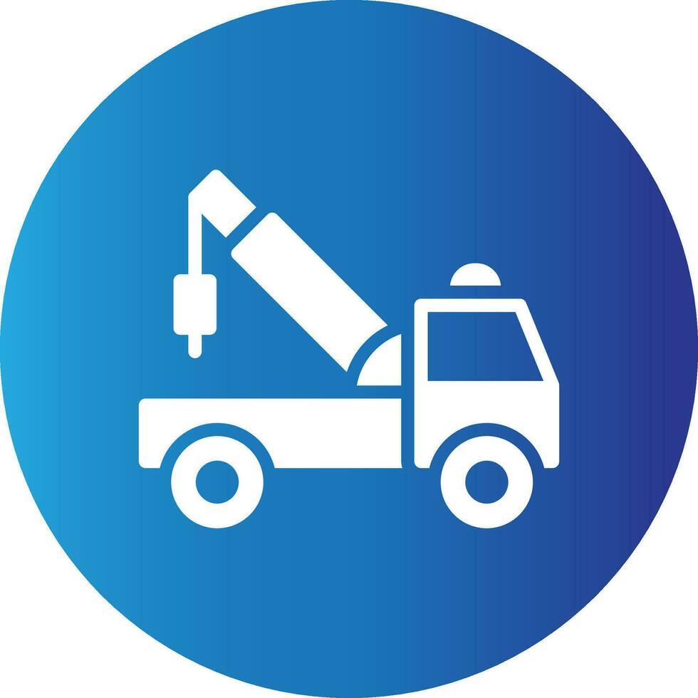 Tow Truck Creative Icon Design vector