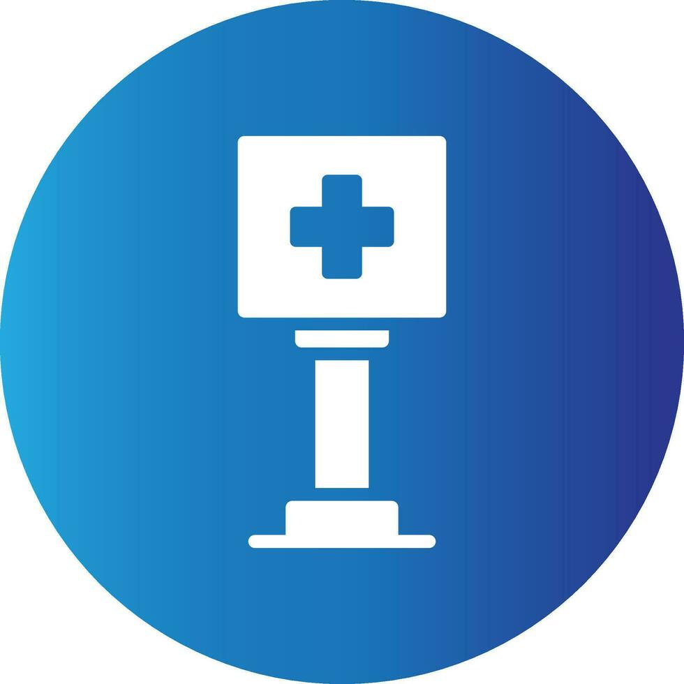 Healthcare Sign Board Creative Icon Design vector
