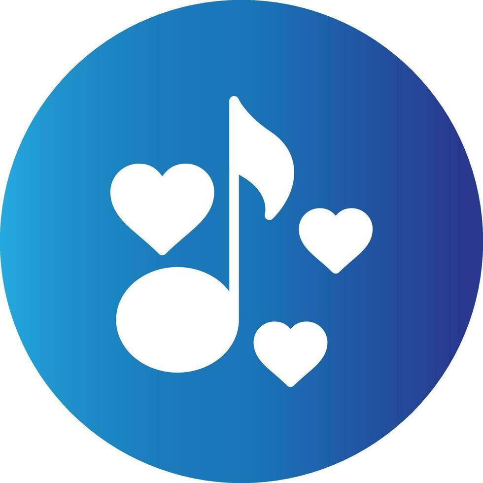 Love Song Creative Icon Design vector