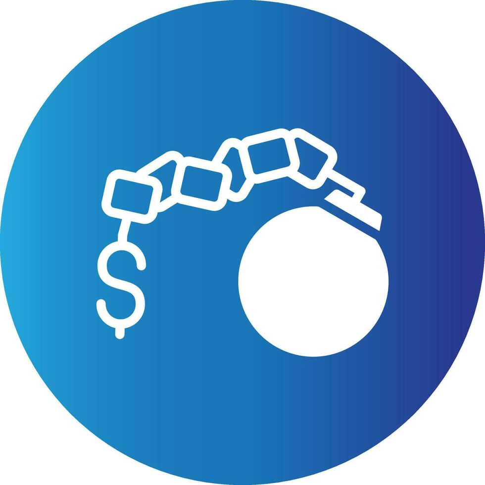 Debt Creative Icon Design vector