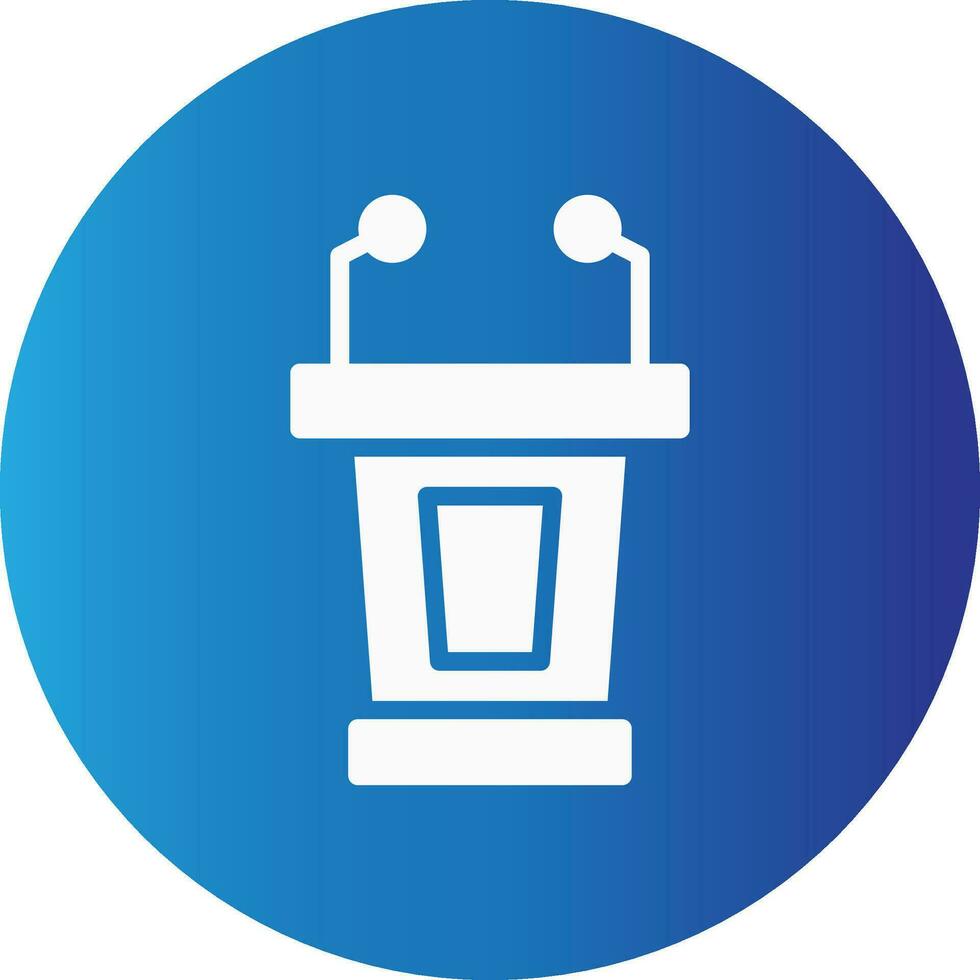Lectern Creative Icon Design vector