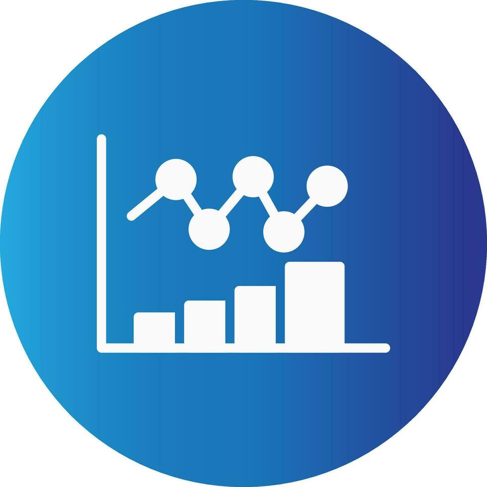 Bar Chart Creative Icon Design vector