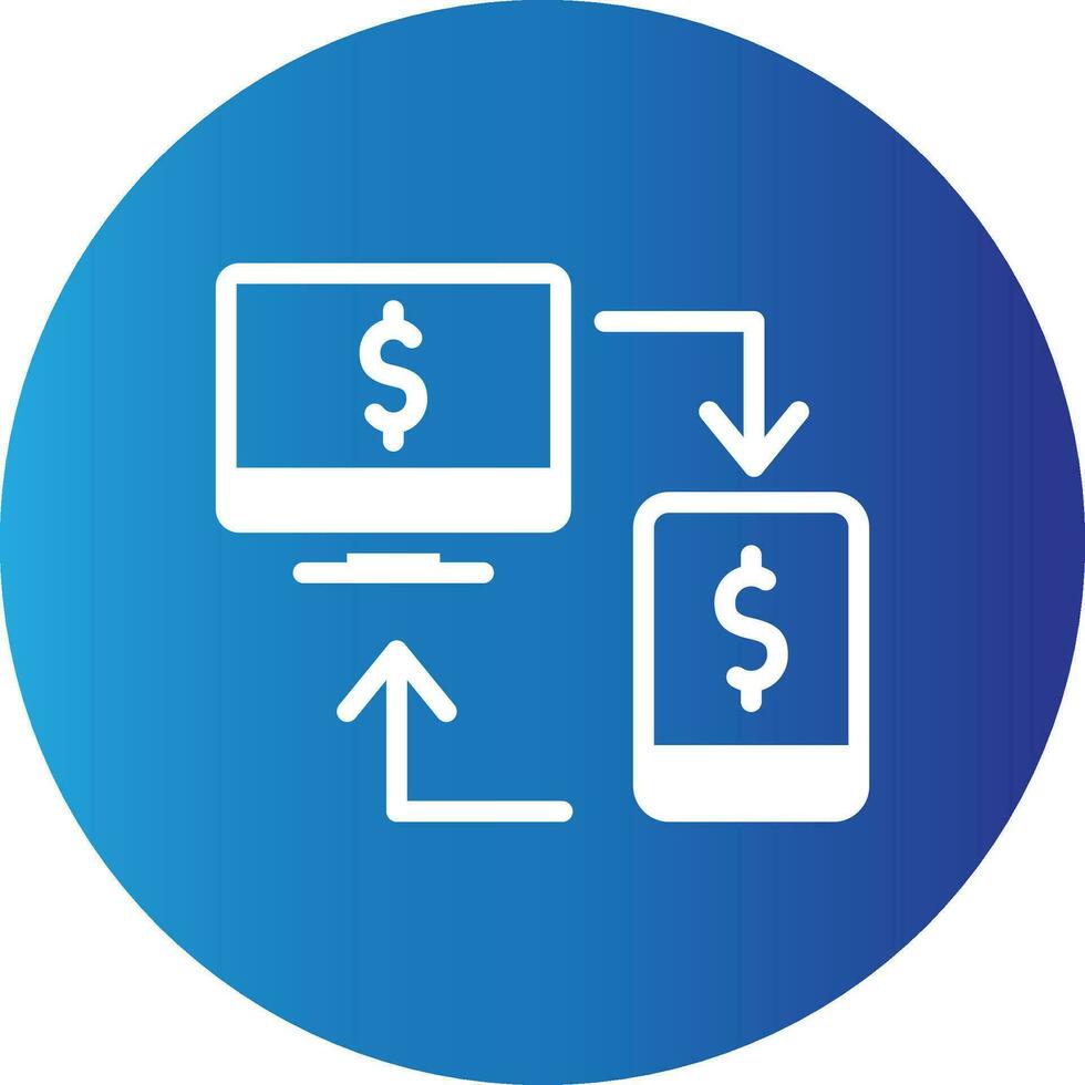 Online Transfer Creative Icon Design vector