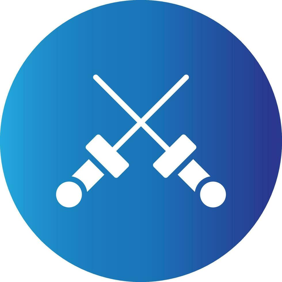 Fencing Creative Icon Design vector