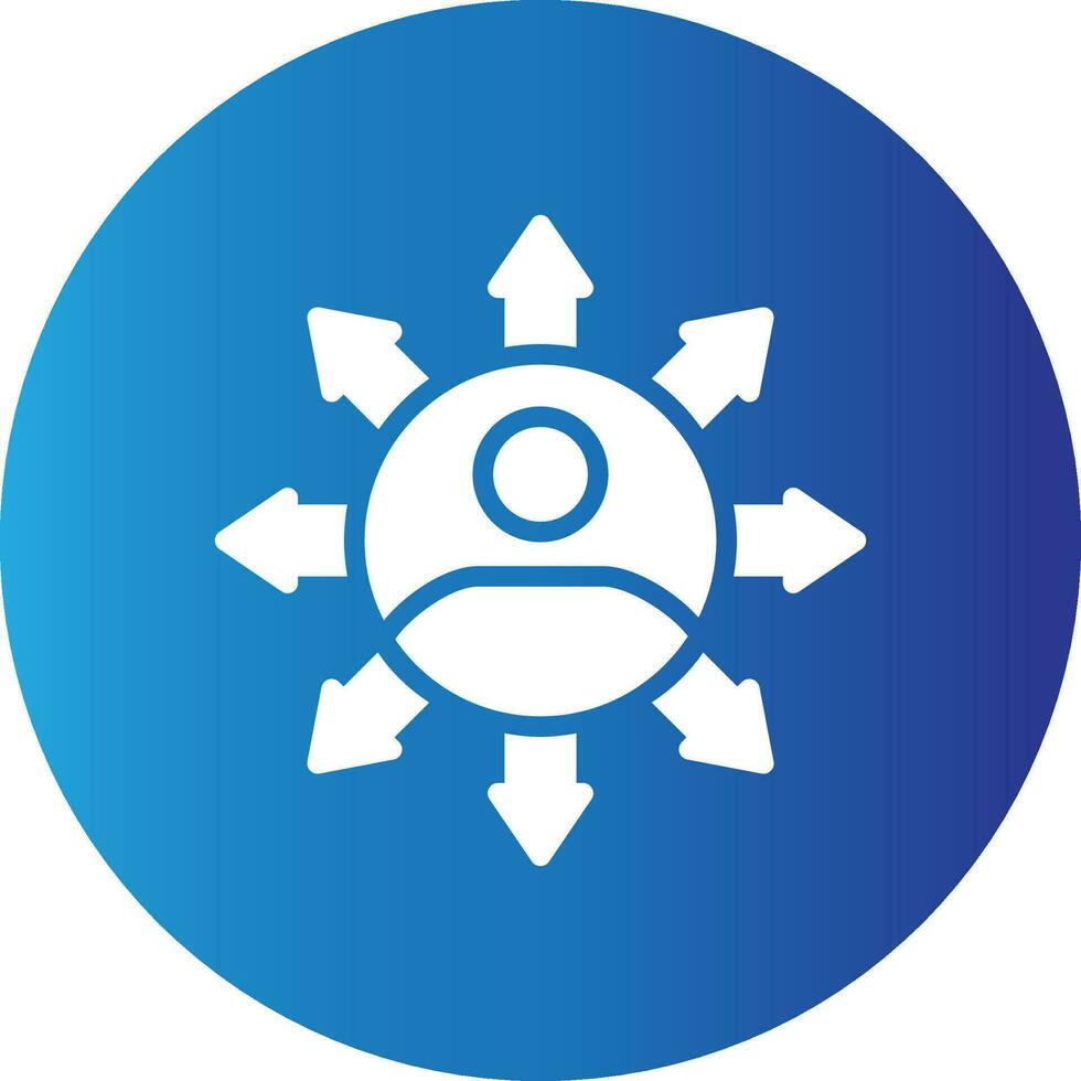 Influence Creative Icon Design vector