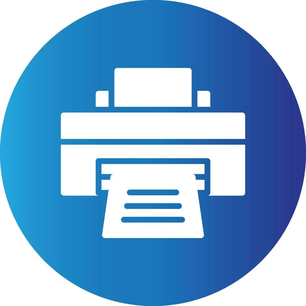 Printer Creative Icon Design vector