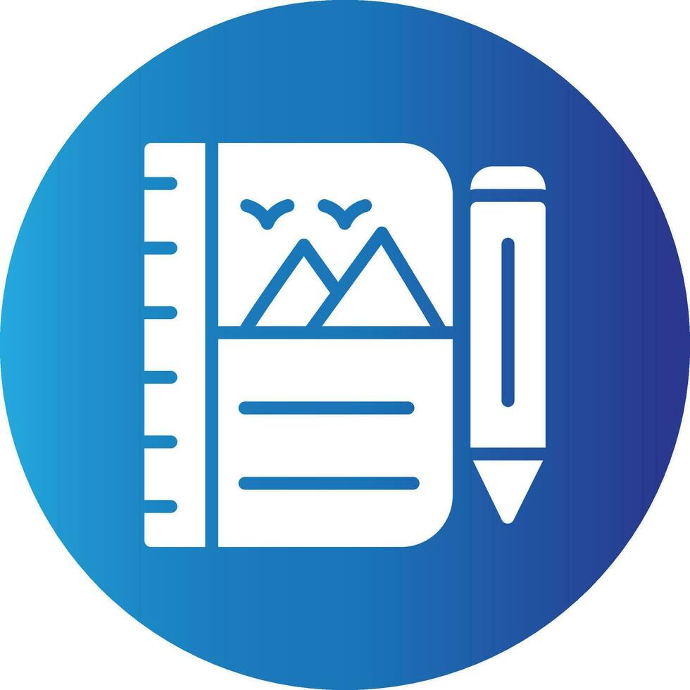 Sketchbook Creative Icon Design vector