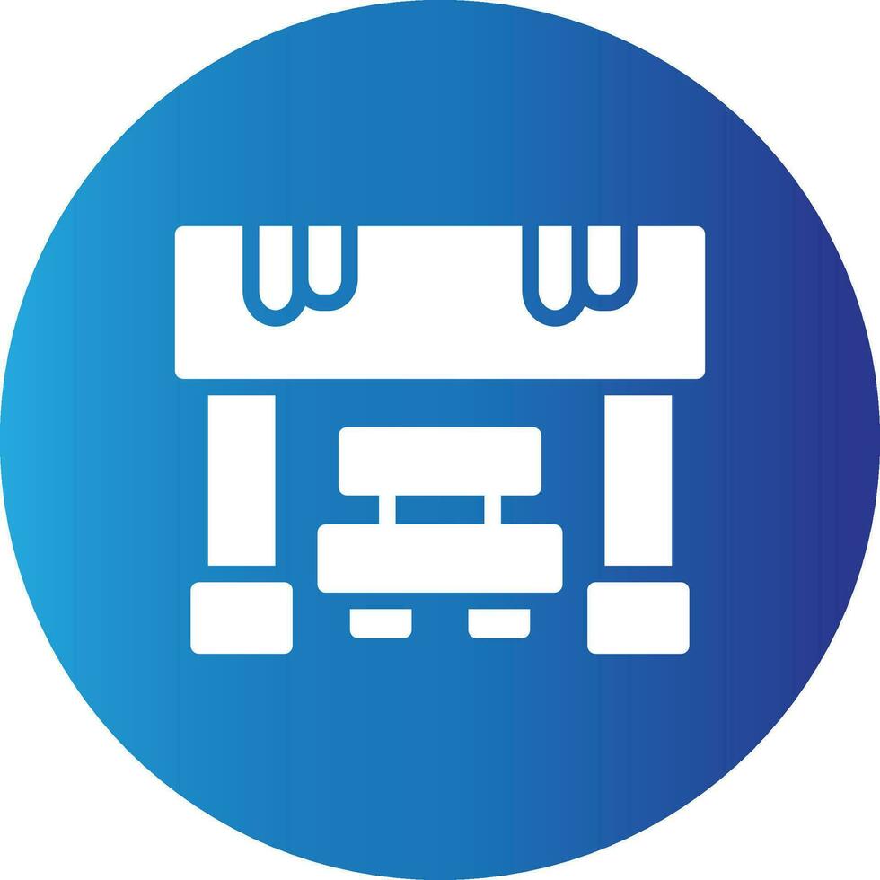 Bus Stop Creative Icon Design vector