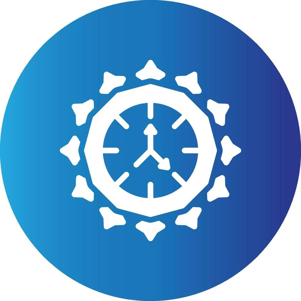 Clock Creative Icon Design vector