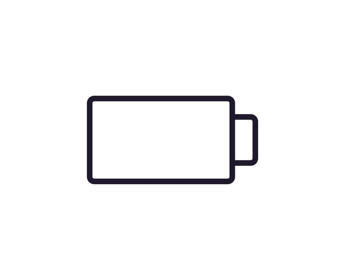 Battery concept. Modern outline high quality illustration for banners, flyers and web sites. Editable stroke in trendy flat style. Line icon of battery vector