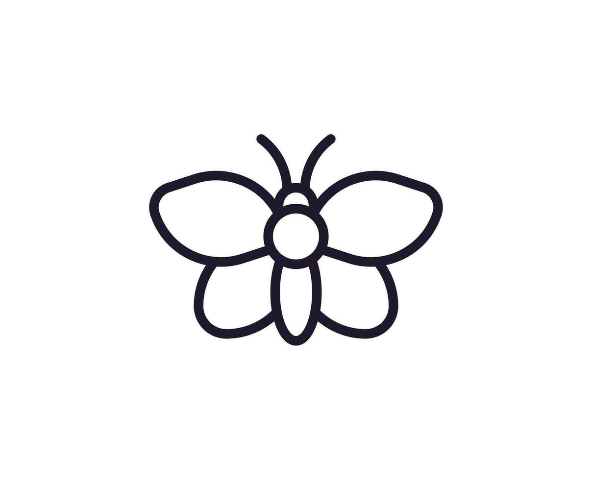 Bug concept. Single premium editable stroke pictogram perfect for logos, mobile apps, online shops and web sites. Vector symbol isolated on white background.