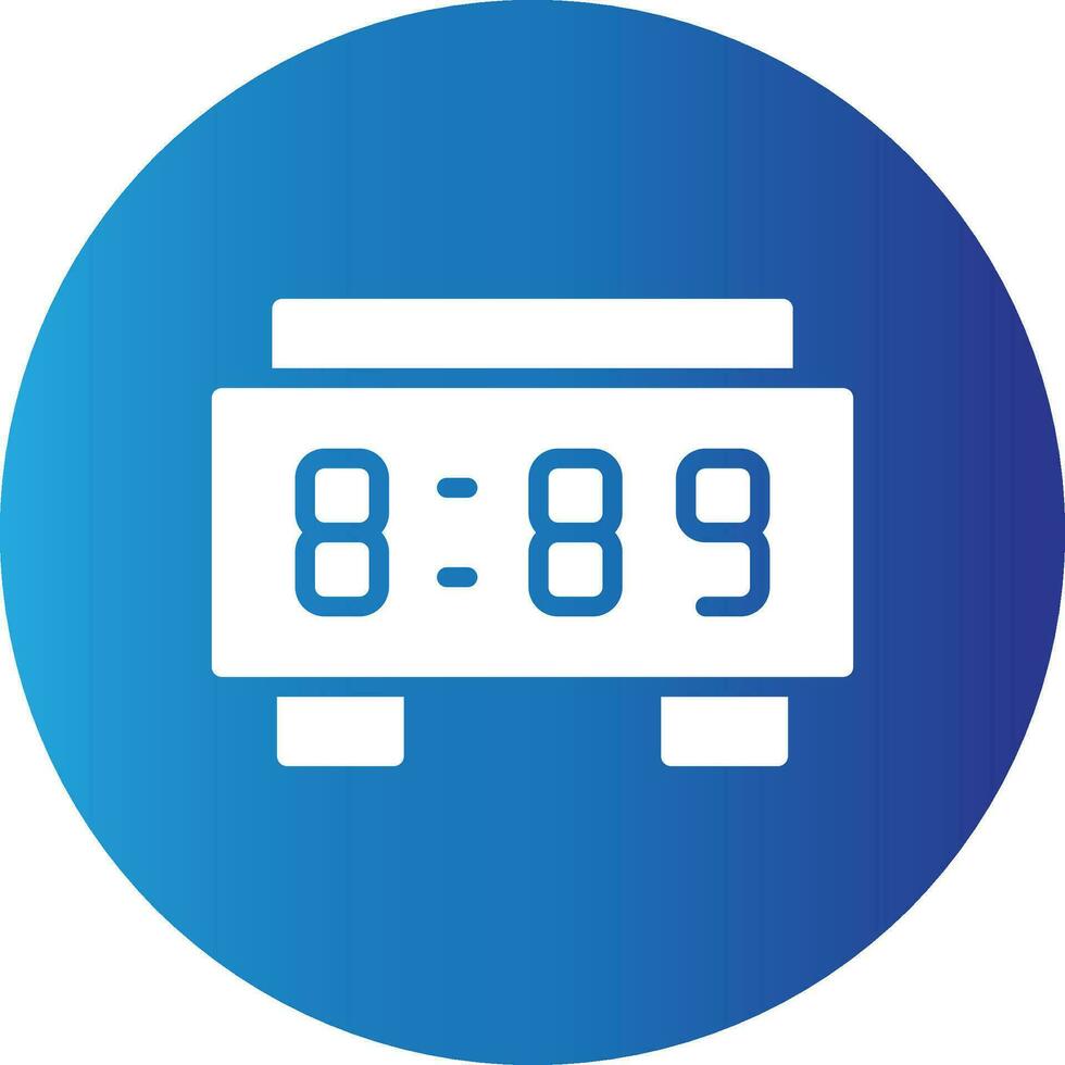 Digital Clock Creative Icon Design vector