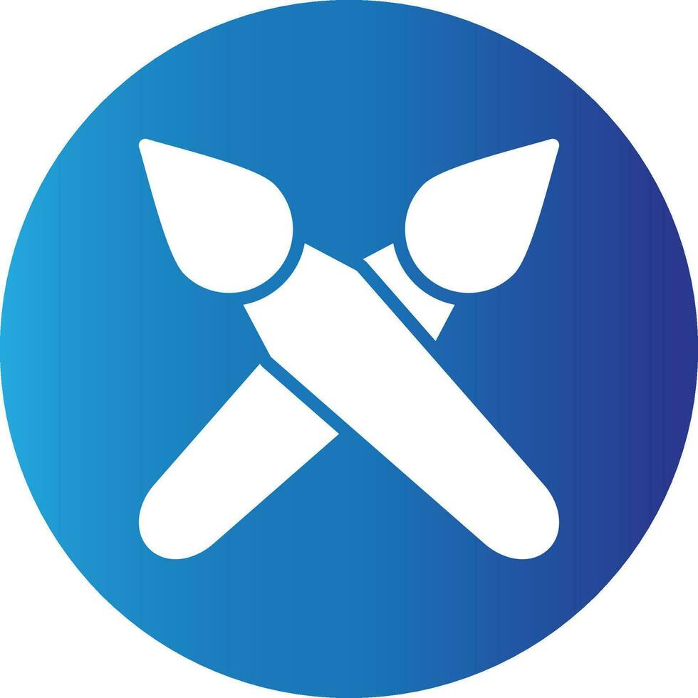 Brushes Creative Icon Design vector