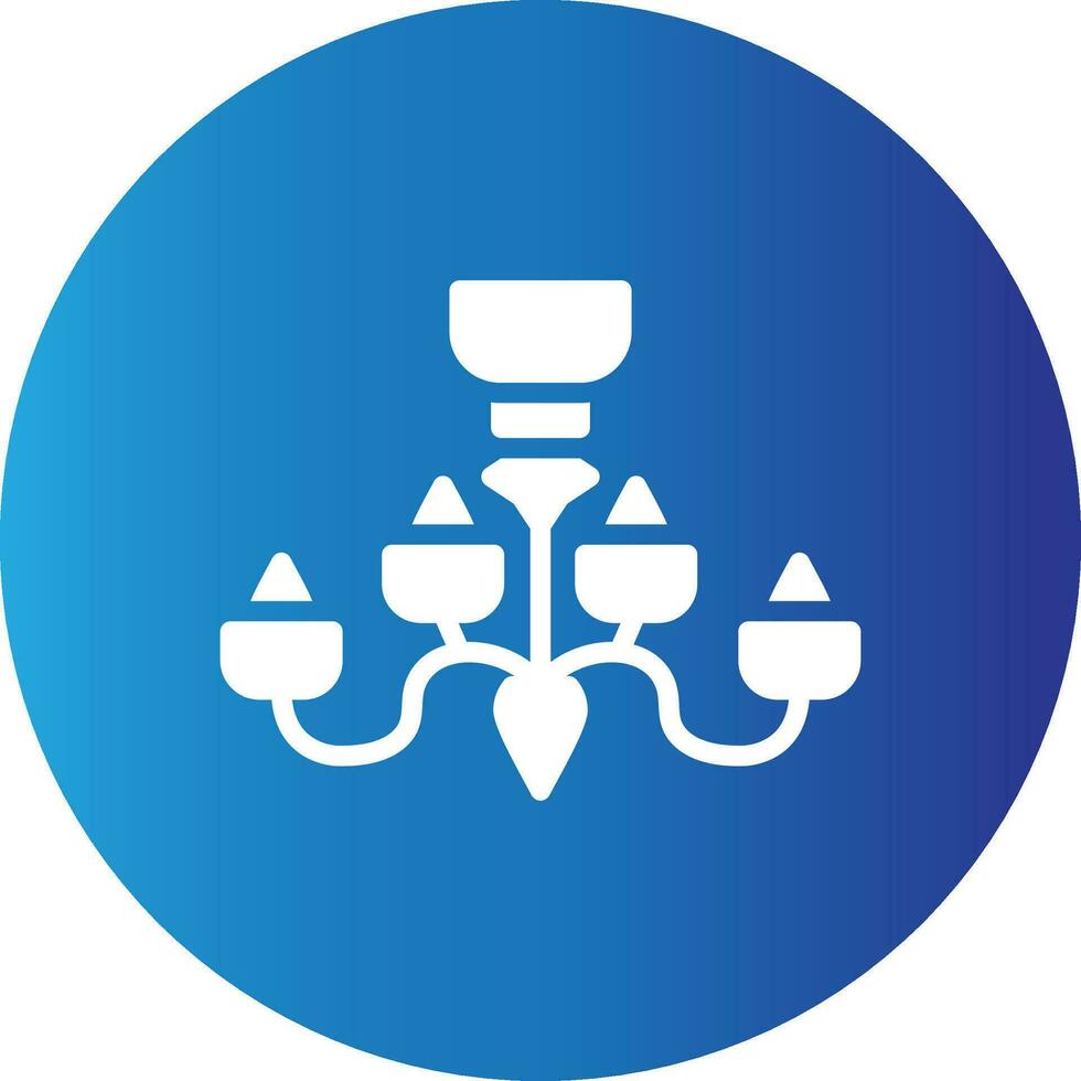 Chandelier Creative Icon Design vector