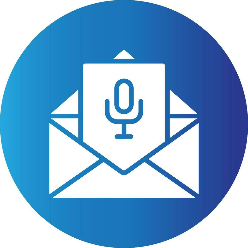 Voice Email Creative Icon Design vector