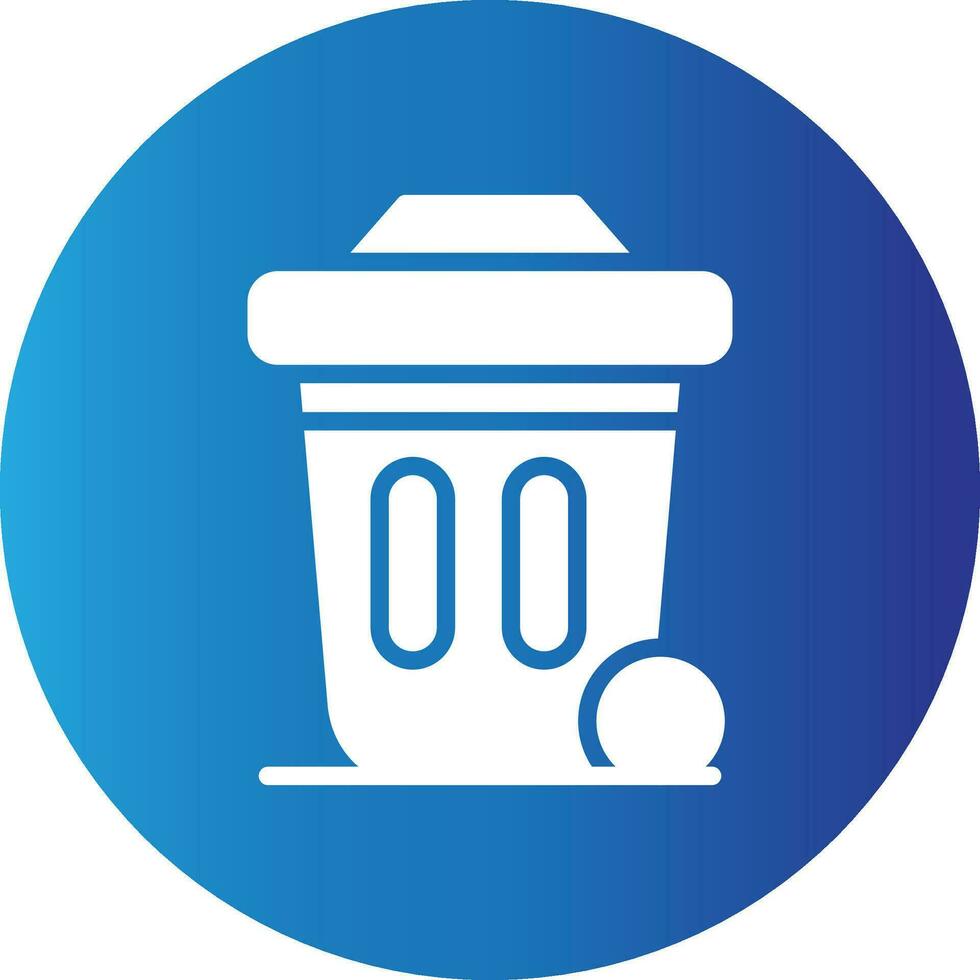 Dustbin Creative Icon Design vector