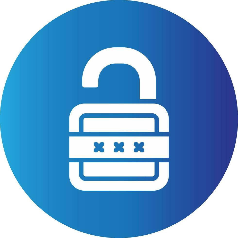 Lock Open Creative Icon Design vector