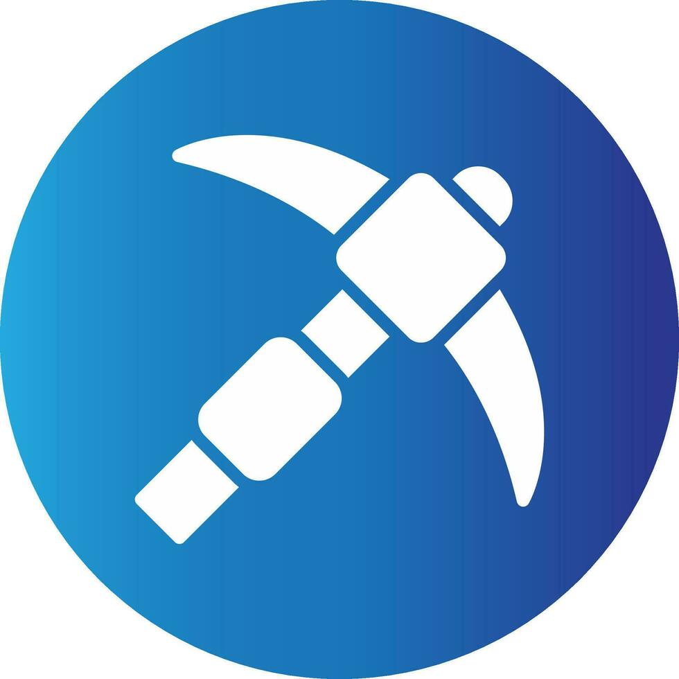 Pickaxe Creative Icon Design vector