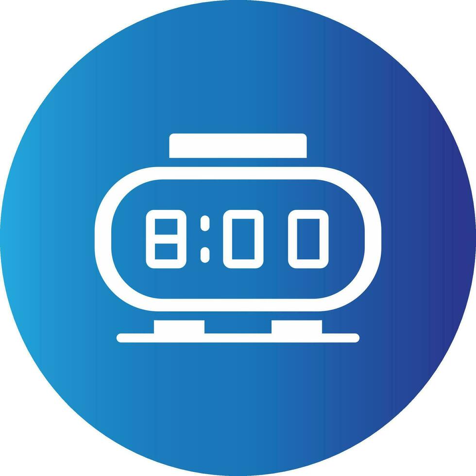 Digital Clock Creative Icon Design vector