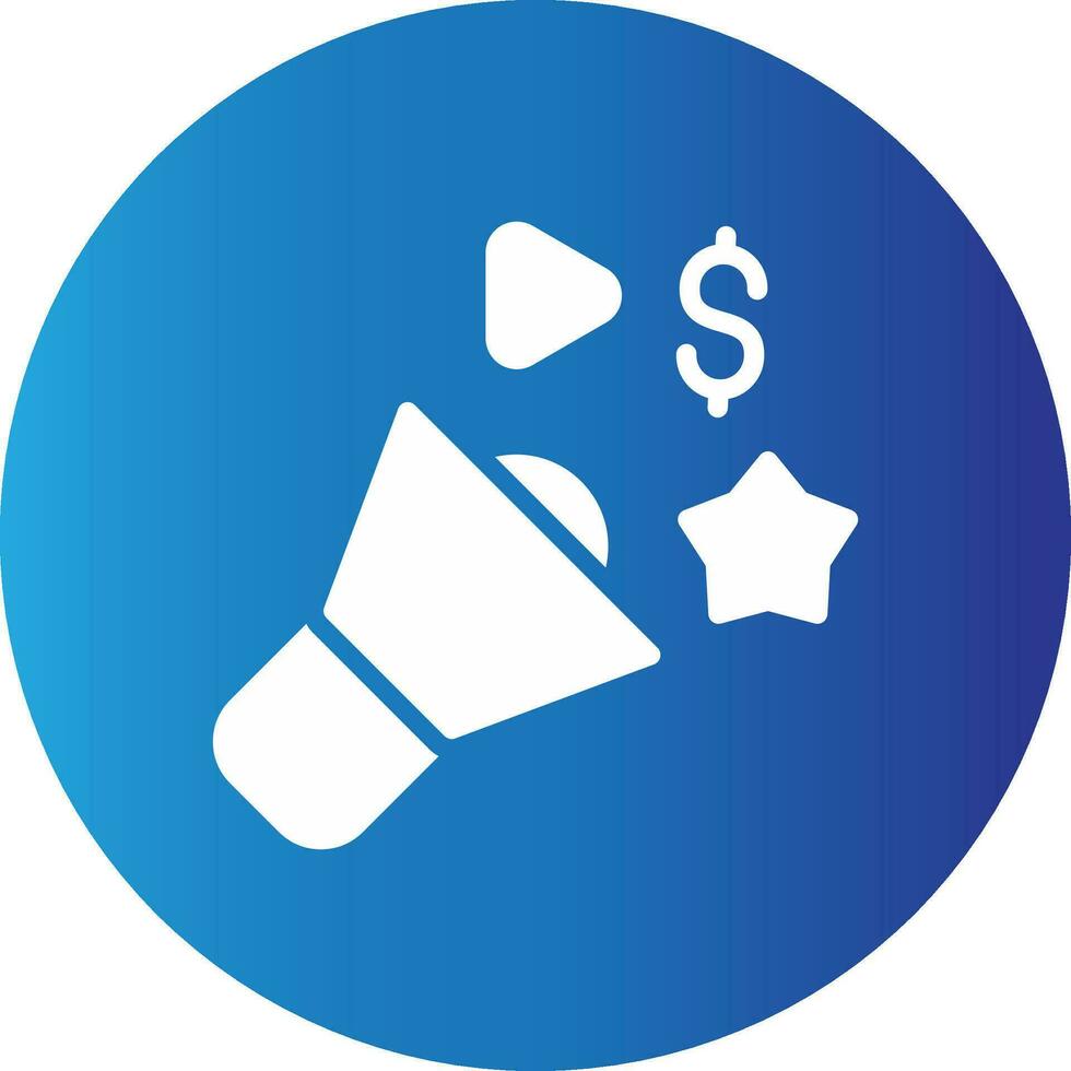 Advertising Creative Icon Design vector