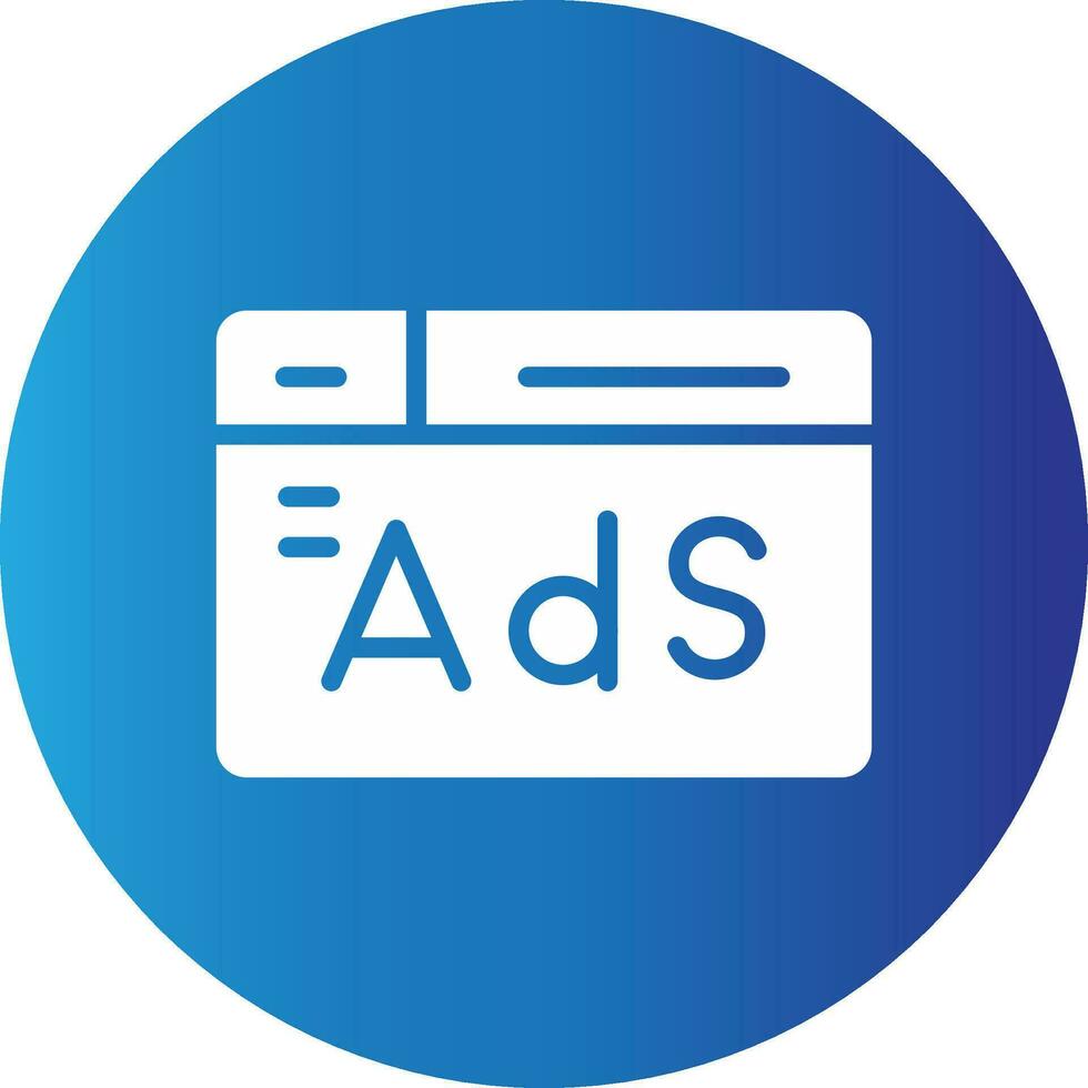 Advertising Creative Icon Design vector