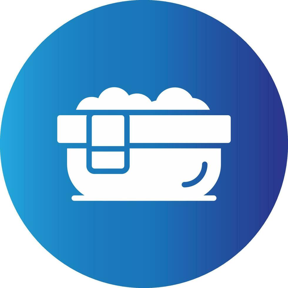 Bathtub Creative Icon Design vector