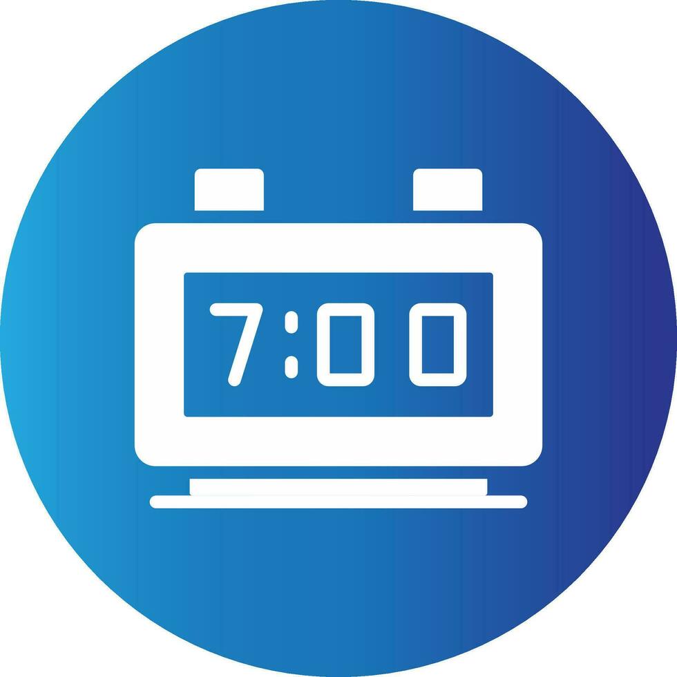 Digital Clock Creative Icon Design vector