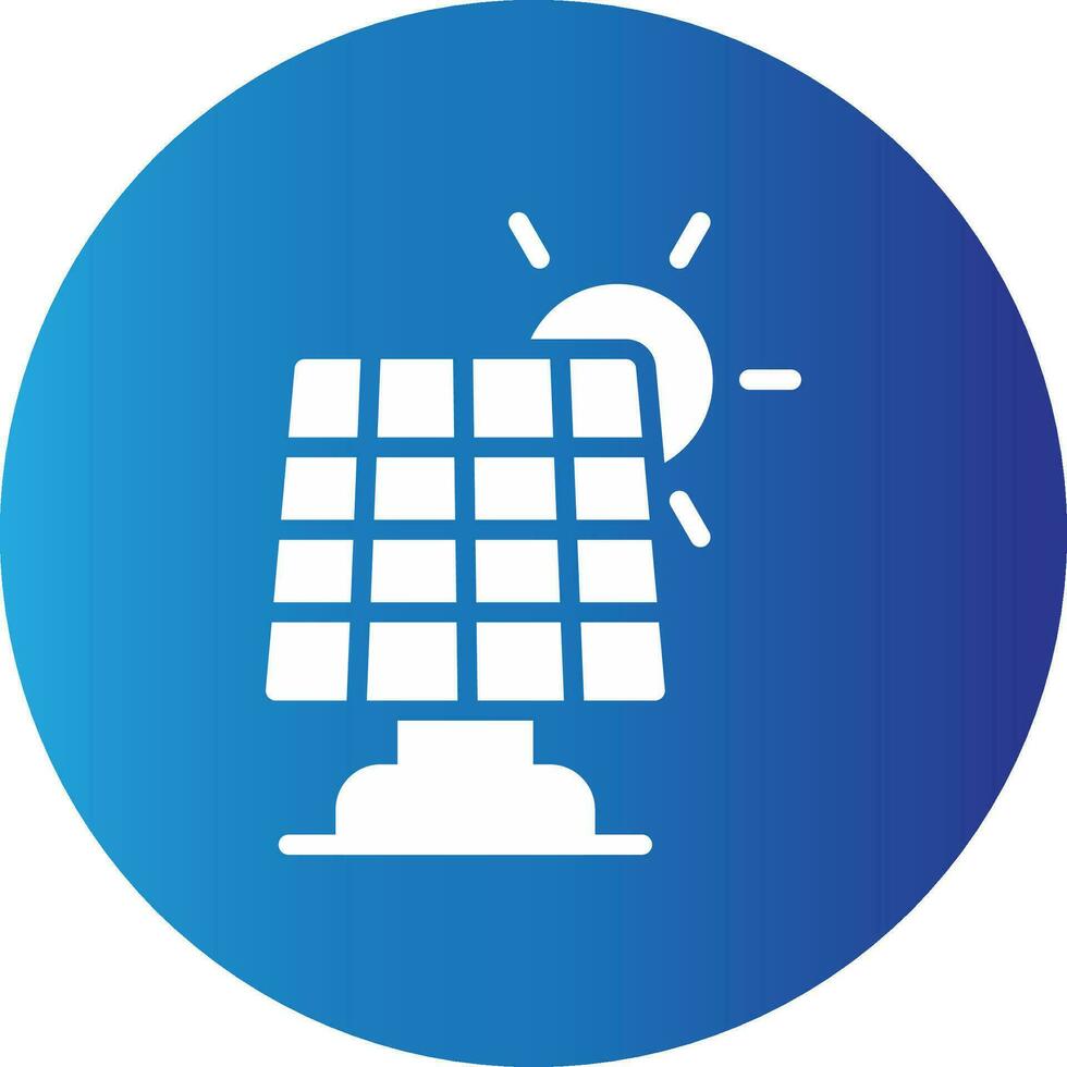 Solar Panel Creative Icon Design vector