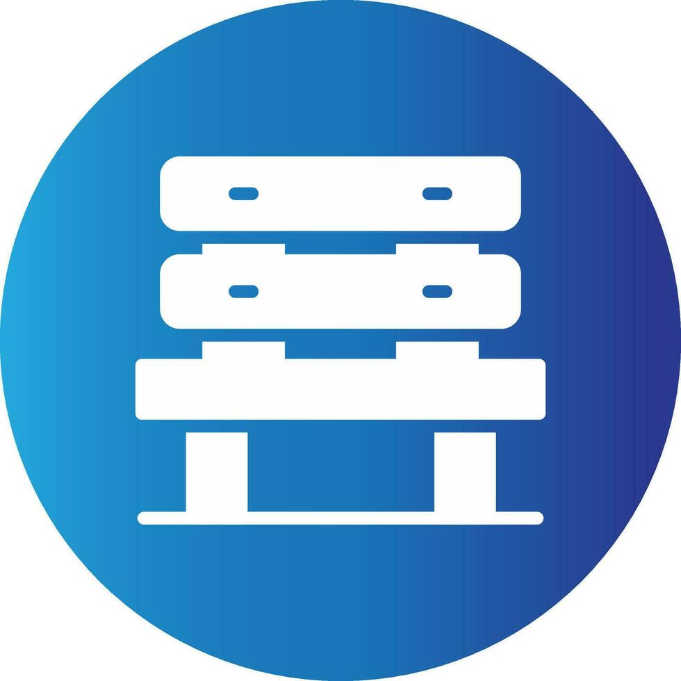 Bench Creative Icon Design vector