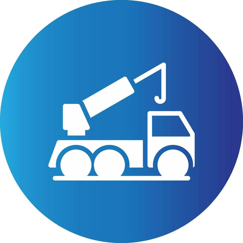 Crane Truck Creative Icon Design vector