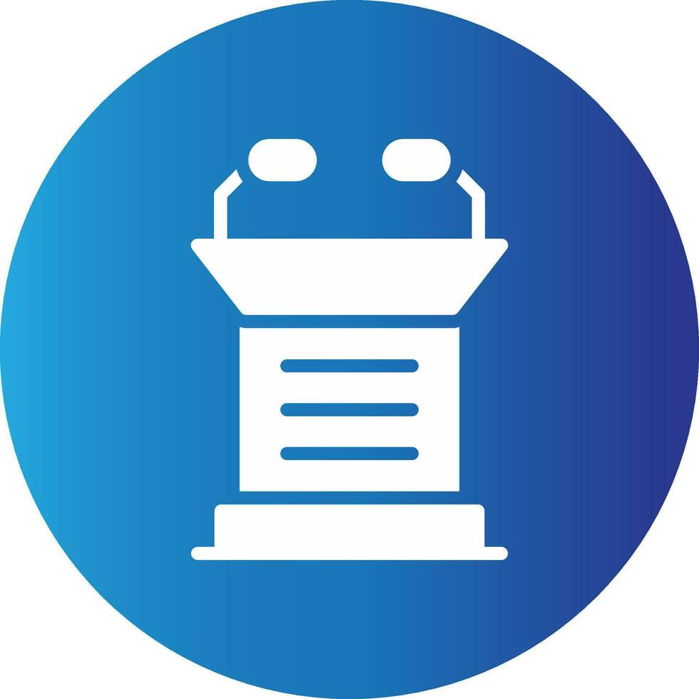 Lectern Creative Icon Design vector