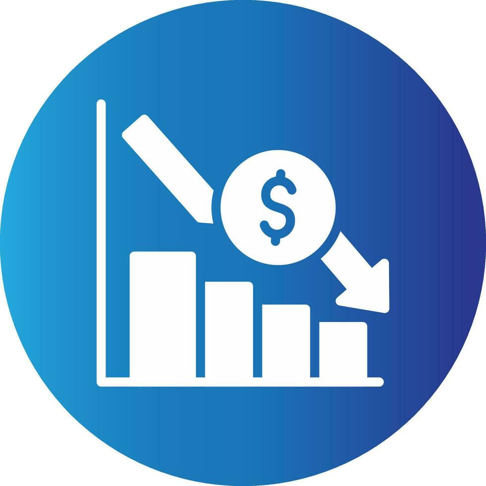 Bar Graph Creative Icon Design vector