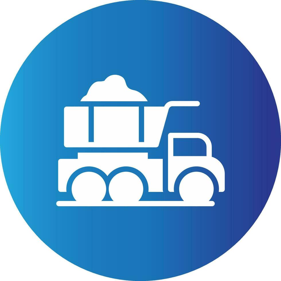 Dump Truck Creative Icon Design vector