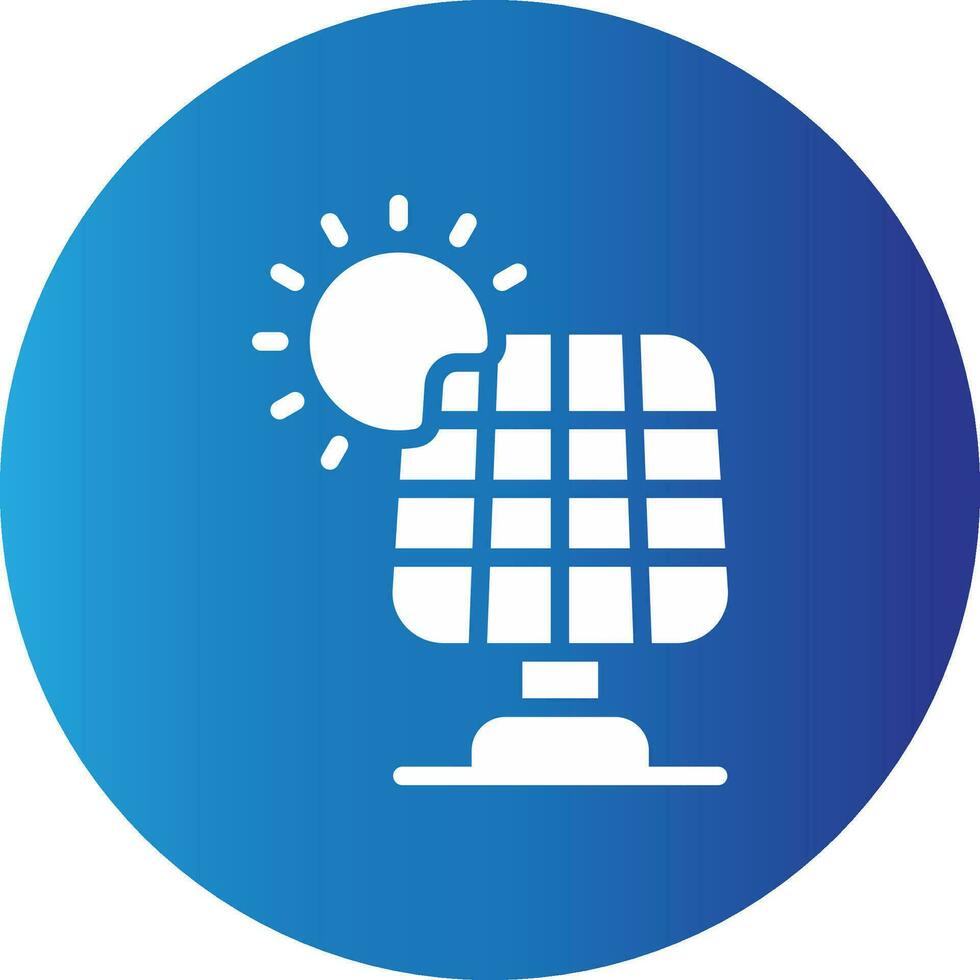 Solar Panel Creative Icon Design vector