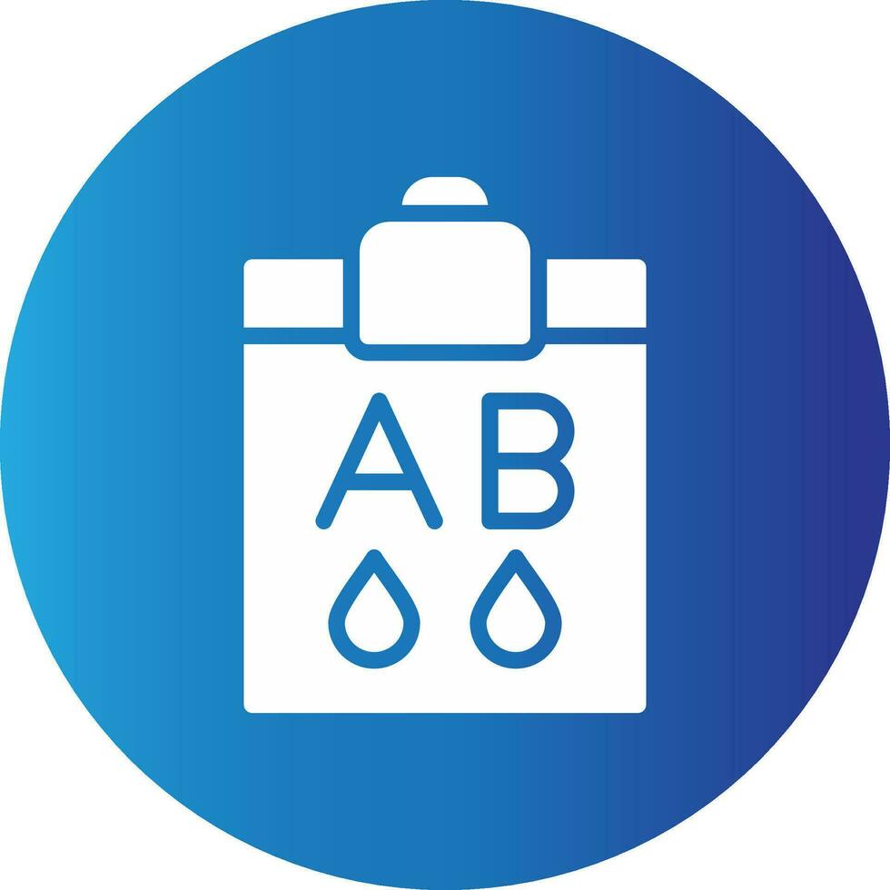 Blood Type Ab Creative Icon Design vector