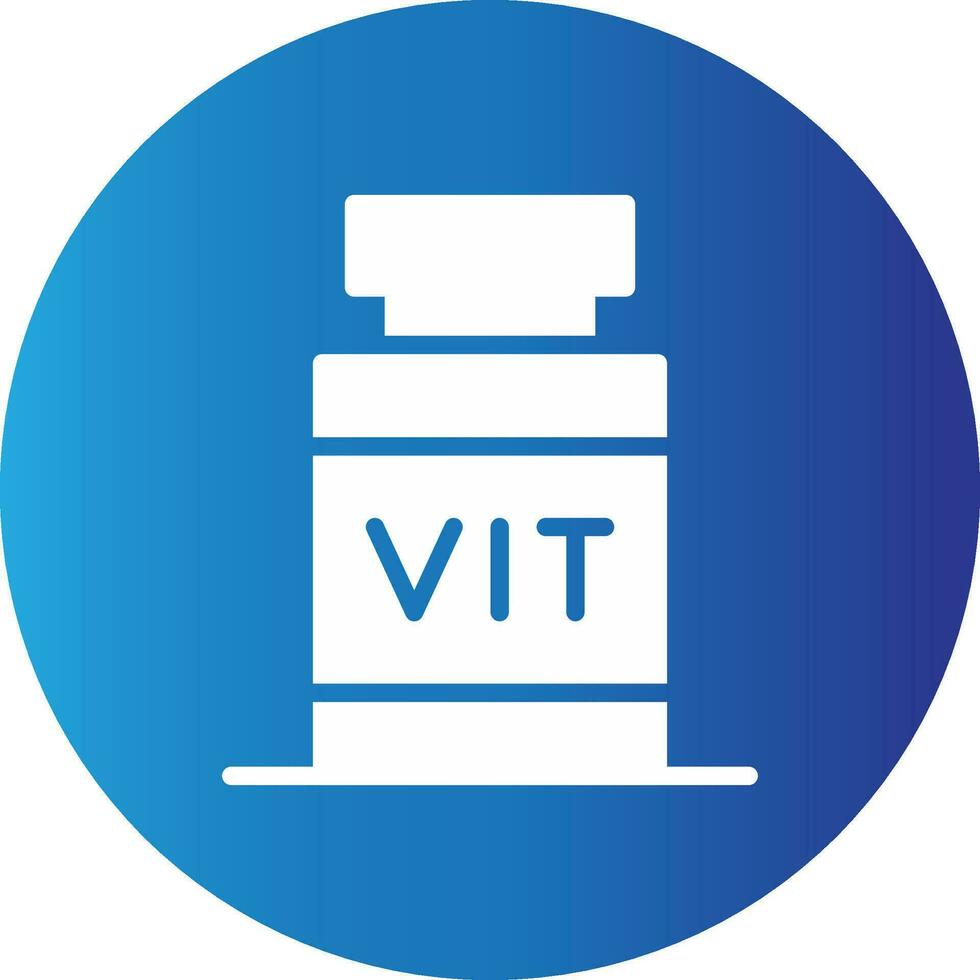 diseño de icono creativo de vitamina vector