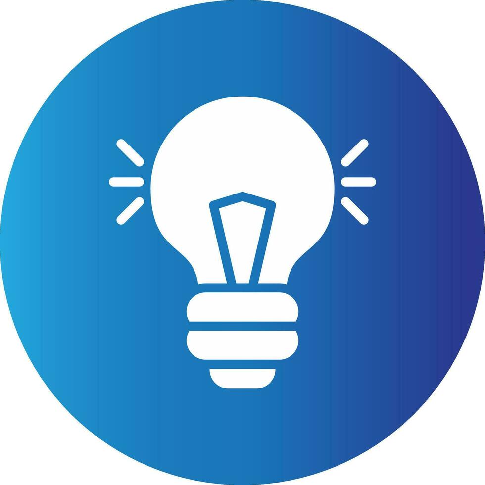 Light Bulb Creative Icon Design vector