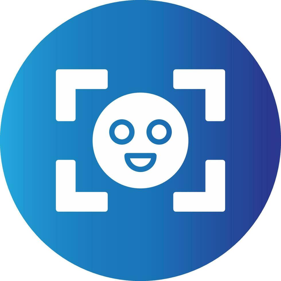Face Detection Creative Icon Design vector